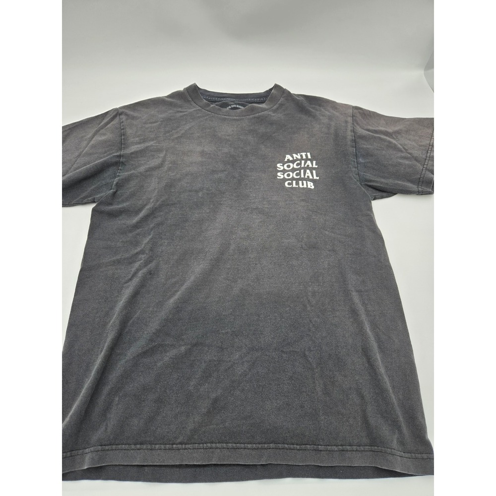 Anti Social Social Club Kkoch Black Floral Butterfly Graphic T-Shirt Mens Medium